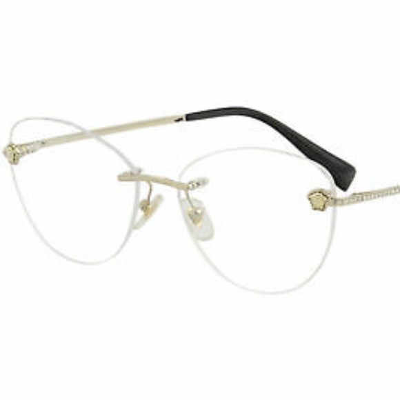 rimless versace glasses